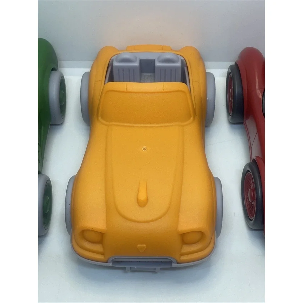 3 Plastic‎ Toy Cars 1 Orange Greenbrier 1 Green Greenbrier 1 Red Greentoys USA